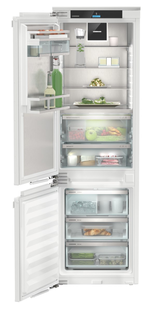 Integrated fridge freezer right deals hand opening